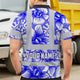 Blue Neon White Orchid Hi-Vis Polo Shirt