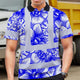 Blue Neon White Orchid Hi-Vis Polo Shirt