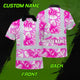 Pink Neon White Orchid Hi-Vis Polo Shirt