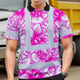 Pink Neon White Orchid Hi-Vis Polo Shirt