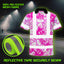 Pink Neon White Orchid Hi-Vis Polo Shirt