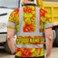 Orange Neon Yellow Orchid Hi-Vis Polo Shirt