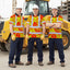 Orange Neon Yellow Orchid Hi-Vis Polo Shirt