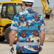 Funny Chicken 4 Hi-Vis Hawaiian Shirt