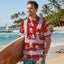 Red Skull Boat Hi-Vis Hawaiian Shirt