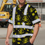 Yellow Skull Boat Hi-Vis Hawaiian Shirt