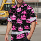 Pink Neon Boat Hi-Vis Hawaiian Shirt