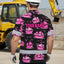 Pink Neon Boat Hi-Vis Hawaiian Shirt
