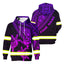 Violet Couple Turtle Flower Hi-Vis Hoodie