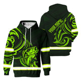 Hi Vis Jacket Reflective Green Neon Hawaii Fishing Custom Name Safety