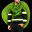 Green Turtle Flower Hi-Vis Hoodie