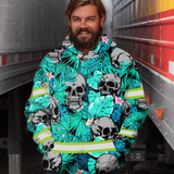 Reflective Hi Vis Mint Neon Hoodie - Safety Workwear