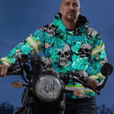 Reflective Hi Vis Mint Neon Hoodie - Safety Workwear
