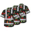 Red Neon Flowers Hi-Vis Hawaiian Shirt