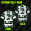 Green White Flowers Hi-Vis Hawaiian Shirt