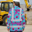Hi Vis Hawaiian Long Sleeve Shirt Reflective Tapes Blue Neon And Pink Flowers Hi-Vis Long Sleeve Shirt