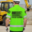 Green Neon Reflective Gun US Flag Hi-Vis Hawaiian Shirt
