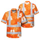 Orange Neon Hi-Vis Hawaiian Shirt