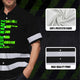 Scratch Green Neon US Flag Custom Hi-Vis Hawaiian Shirt