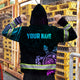 Hi Vis Hoodie Reflective Gradient Polynesian Turtle Hawaiian Hi-Vis Hoodie