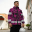 Hi Vis Jacket Waterproof And Windproof Reflective Tapes Pink Flower Hi-Vis Waterproof Jacket