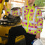 Pink Neon And Lime Flowers Hi-Vis Waterproof Jacket