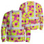 Pink Neon And Lime Flowers Hi-Vis Long Sleeve Shirt