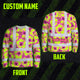 Pink Neon And Lime Flowers Hi-Vis Long Sleeve Shirt