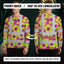 Pink Neon And Lime Flowers Hi-Vis Long Sleeve Shirt