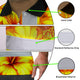 Orange Neon And Yellow Flowers Hi-Vis Polo Shirt
