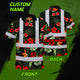 Red Neon Flowers Hi-Vis Polo Shirt