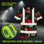 Red Neon Flowers Hi-Vis Polo Shirt