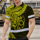 Yellow Neon Hawaii Octopus Custom Hi-Vis Polo Shirt