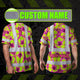 Pink Neon And Lime Flowers Hi-Vis Work Shirt