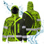 Hi Vis Jacket Waterproof And Windproof Reflective Tapes Hi-Vis Waterproof Jacket
