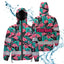 Hi Vis Jacket Waterproof And Windproof Reflective Tapes Pink Flamingo Flower Hawaiian Hi-Vis Waterproof Jacket