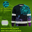 Hi Vis Long Sleeve Shirt Reflective Gradient Polynesian Turtle Hawaiian Hi-Vis Long Sleeve Shirt