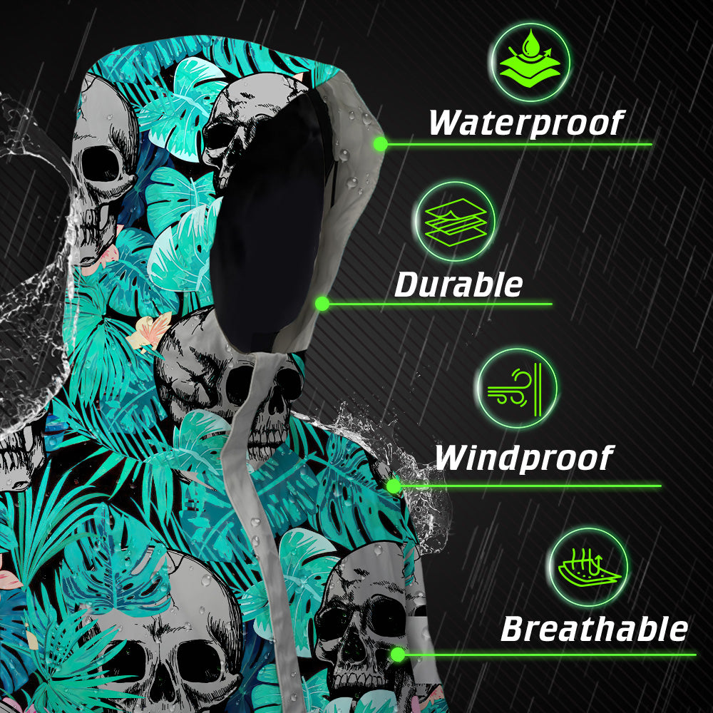 Reflective Hi Vis Mint Neon Jacket Waterproof And Windproof - Safety Workwear