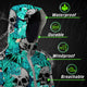 Reflective Hi Vis Mint Neon Jacket Waterproof And Windproof - Hi-Vis Waterproof Jacket