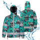 Reflective Hi Vis Mint Neon Jacket Waterproof And Windproof - Hi-Vis Waterproof Jacket