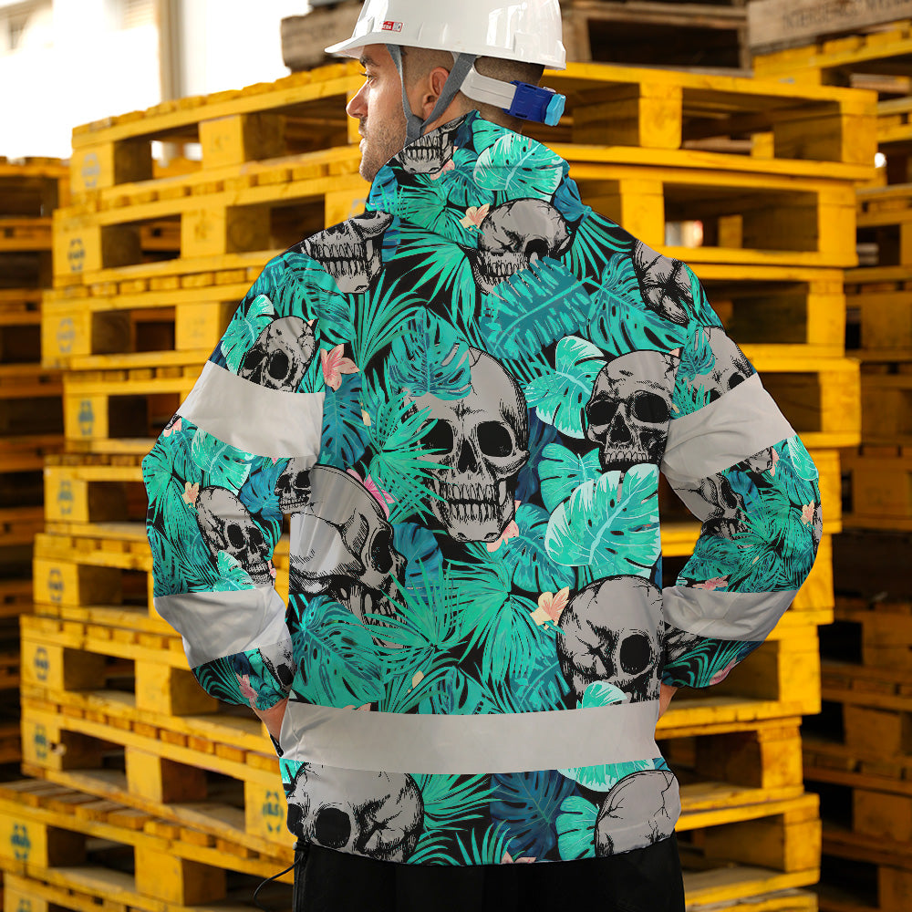 Reflective Hi Vis Mint Neon Jacket Waterproof And Windproof - Safety Workwear