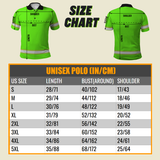 Hi Vis Polo Shirt Reflective Tapes Yellow Neon Hawaii Octopus