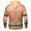 Funny Chest Hair Tattoo Hi-Vis Hoodie