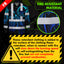 Hi Vis FR Button Long Sleeves Reflective Tapes Gradient Turtle Hi-Vis Work Shirt