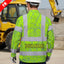 Hi Vis FR Button Long Sleeves Reflective Tapes Green Neon Flowers Hi-Vis Work Shirt