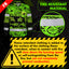Hi Vis FR Button Long Sleeves Reflective Tapes Green Neon Hi-Vis Work Shirt
