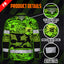 Hi Vis FR Button Long Sleeves Reflective Tapes Green Neon Hi-Vis Work Shirt