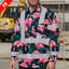 Hi Vis FR Button Long Sleeves Reflective Tapes Hawaii Flamingo Hi-Vis Work Shirt