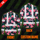 Hi Vis FR Button Long Sleeves Reflective Tapes Hawaii Flamingo Hi-Vis Work Shirt