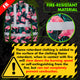 Hi Vis FR Button Long Sleeves Reflective Tapes Hawaii Flamingo Hi-Vis Work Shirt